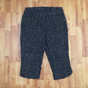 18W, Westbound Woman Black and White Dot Capris